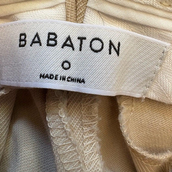 Aritzia Babaton Publish trouser Pants cream color sz 0 preloved without flaws - Picture 8 of 10